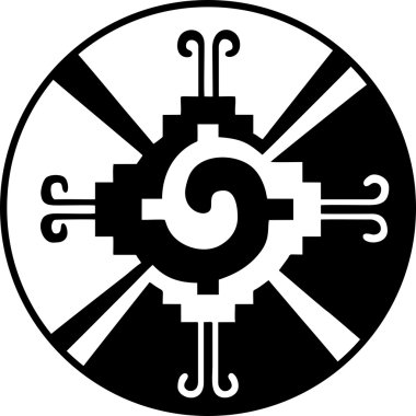 Hunab Ku - Heart of the Galaxy - Mayan symbol for God clipart