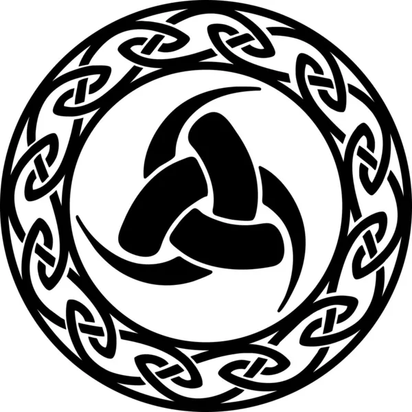 Triplo chifre de Odin, nó infinito celta — Vetor de Stock