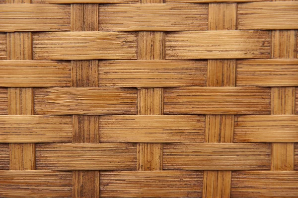 Tekstura tło światło Brown tkane bambusowe — Zdjęcie stockowe