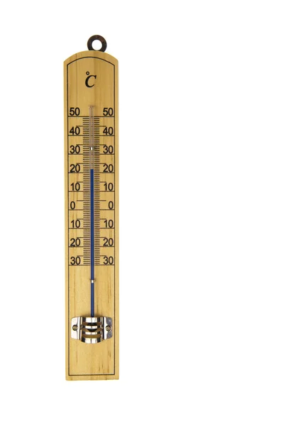 Conventionele thermometer geïsoleerd in wit — Stockfoto