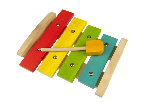 Children xylophone isolated on white — Stock Photo, Image