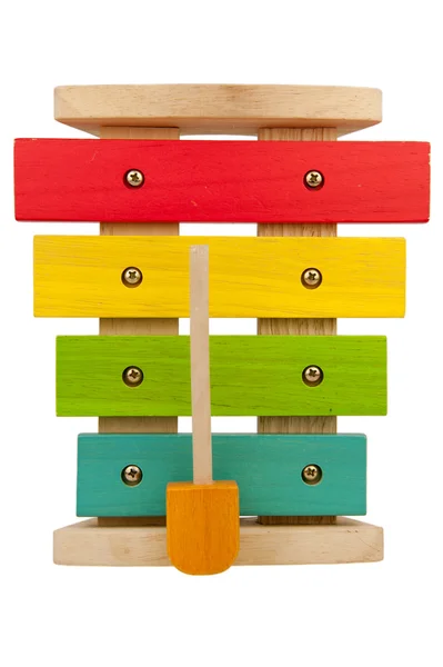 Kid xylophone isolated on white — Stock Photo, Image