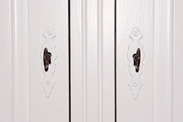 White closet with door fittings — Stock Photo, Image