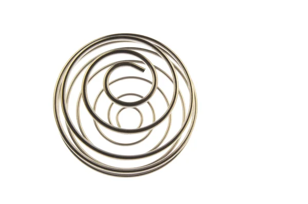 Wire curled ball polar view — Stock Photo, Image