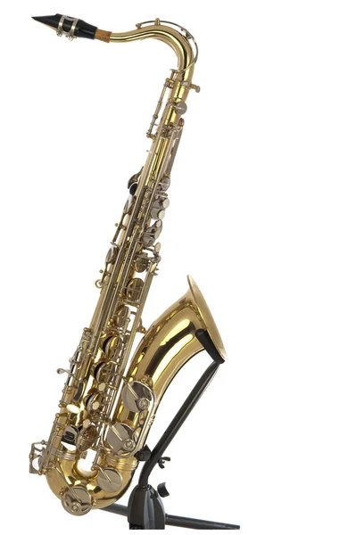 Tenor sax in boxed puzzle — Stock Photo, Image