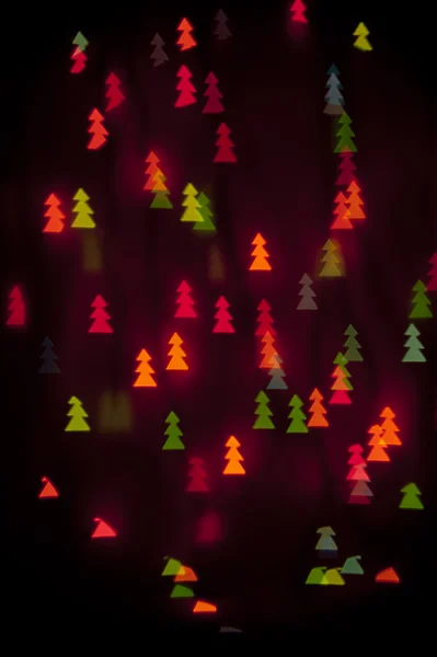 renkli parlak bokeh duvar kağıdı Noel ağaçları