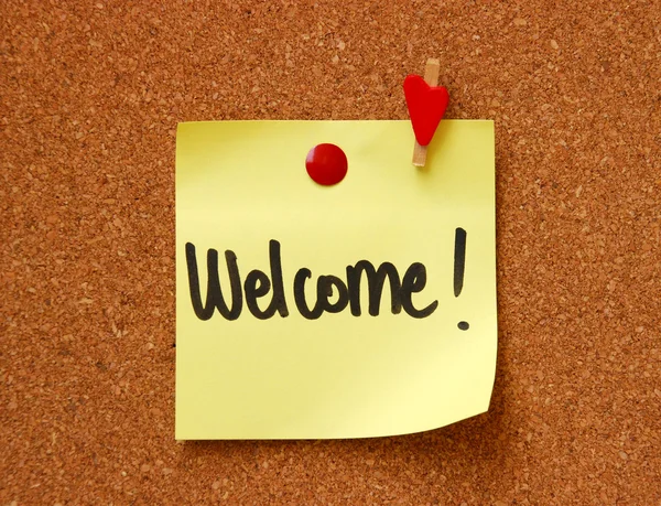 Welcome message — Stock Photo, Image