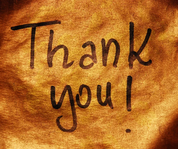 Thank you message — Stock Photo, Image
