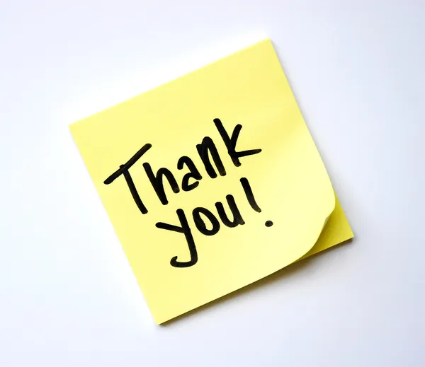 Thank you message — Stock Photo, Image