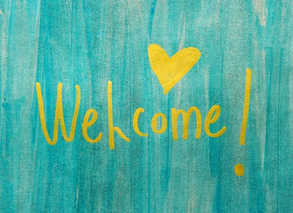 Welcome message — Stock Photo, Image