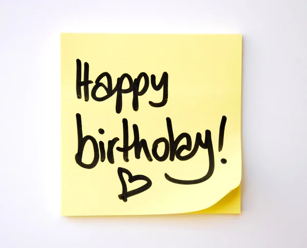 Happy birthday message — Stock Photo, Image