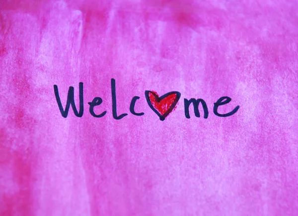 Welcome message — Stock Photo, Image