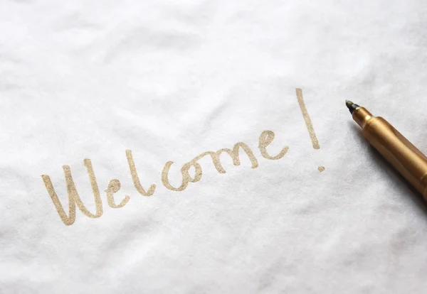 Welcome message — Stock Photo, Image