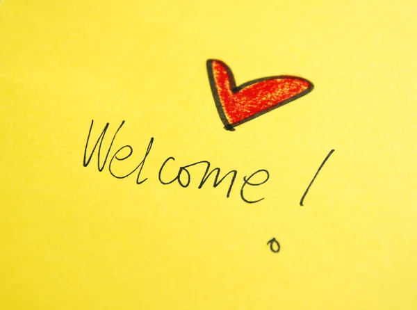 Welcome message — Stock Photo, Image