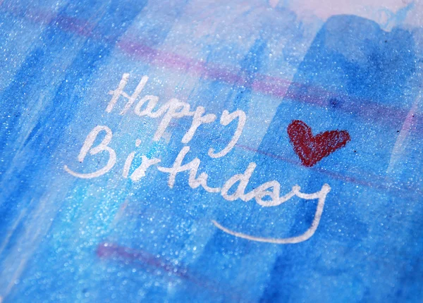 Happy birthday message — Stock Photo, Image