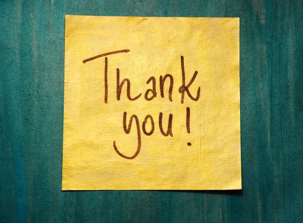 Thank you message — Stock Photo, Image