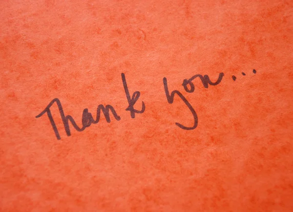 Thank you message — Stock Photo, Image