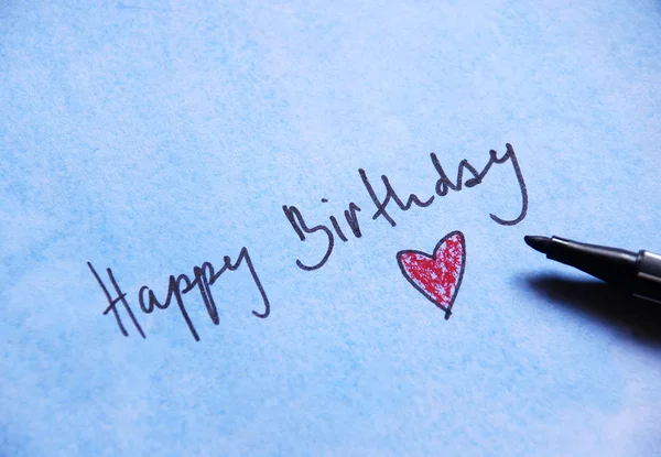 Happy birthday message — Stock Photo, Image