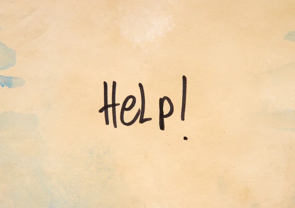 Help message — Stock Photo, Image