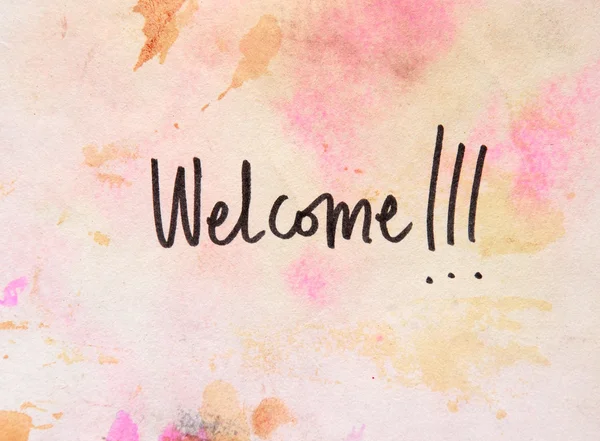 Welcome message — Stock Photo, Image