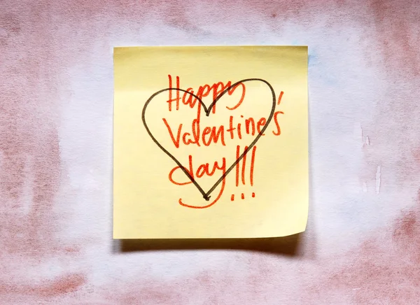 Valentines day note — Stock Photo, Image