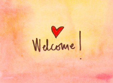 Welcome mesage clipart