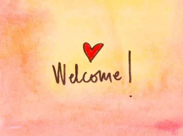 Welcome mesage — Stock Photo, Image