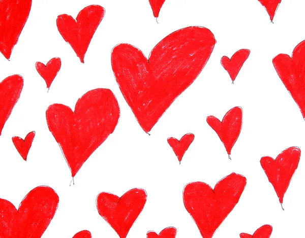 Red hearts — Stock Photo, Image