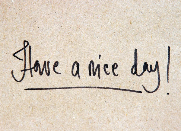 Have a nice day — Stock Photo, Image