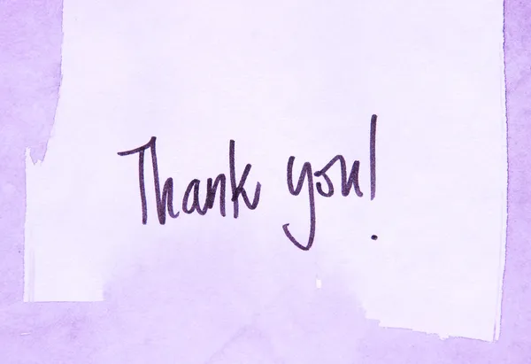 Thank you on violet — Stock Photo, Image