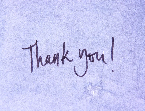 Thank you on violet — Stock Photo, Image