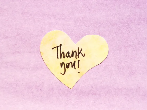 Thank you note — Stock Photo, Image