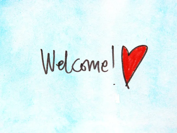 Welcome message — Stock Photo, Image