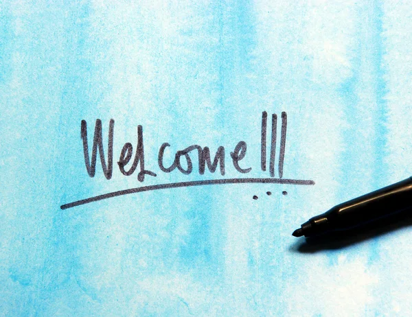 Welcome message — Stock Photo, Image