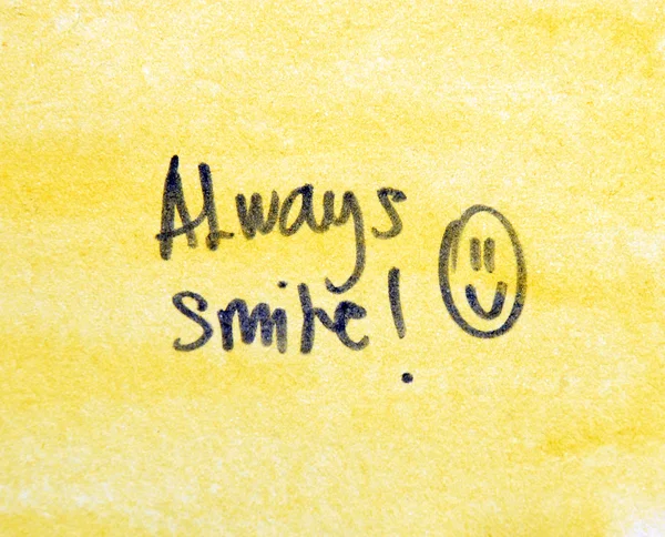 Sempre sorria — Fotografia de Stock