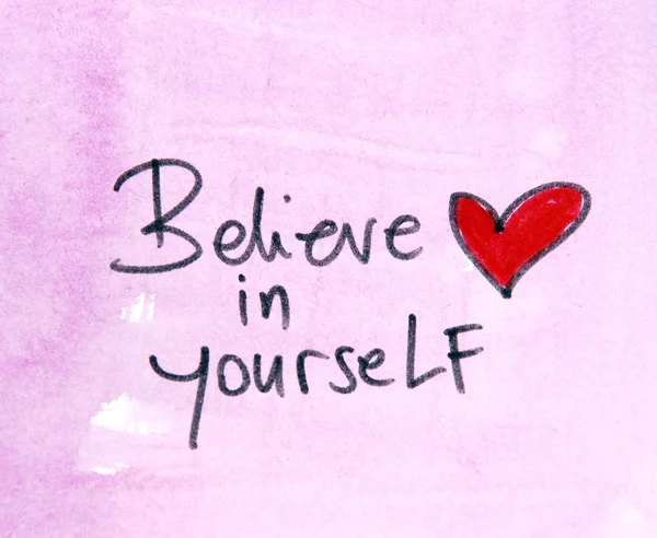 Believe in yourself — Stock Photo, Image