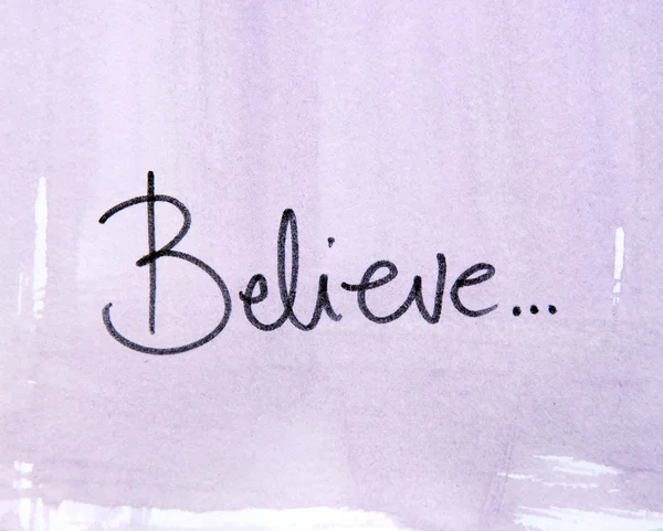 Believe word — Stock Photo, Image