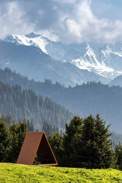 Famous Travel Place Popular Tourist Site Kok Zhailau Mountain Almaty — Stockfoto