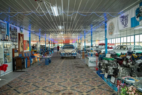 Innenraum Des Retro Salons Tulpar Kasachischen Almaty Almaty Kasachstan Mai — Stockfoto