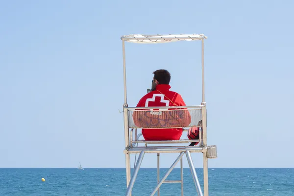 Security on the beach — Stock Photo, Image