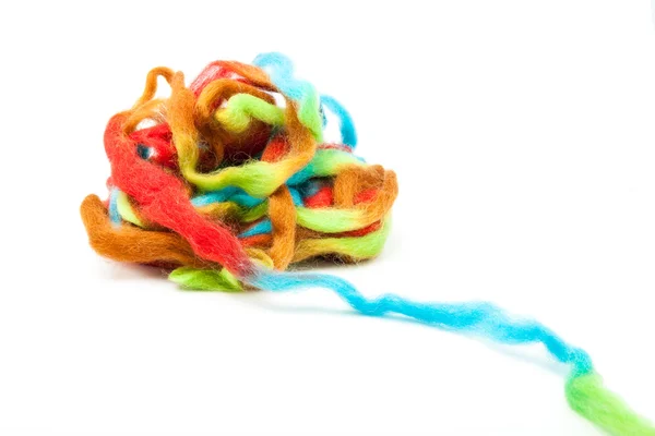 Colored Wool Hank — Stock Photo, Image
