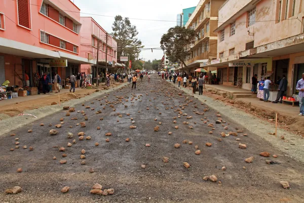 Arusha Street Coperto di rocce — Foto Stock