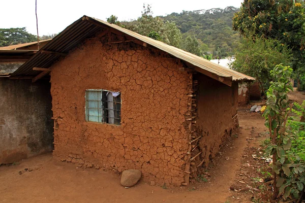 Modder huis in Afrika — Stockfoto