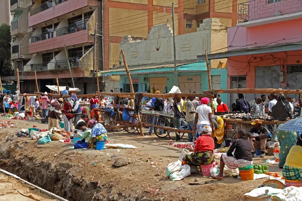 Vendedores de rua em África — Fotografia de Stock