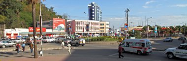 Mwanza City Tanzania Traffic Circle clipart
