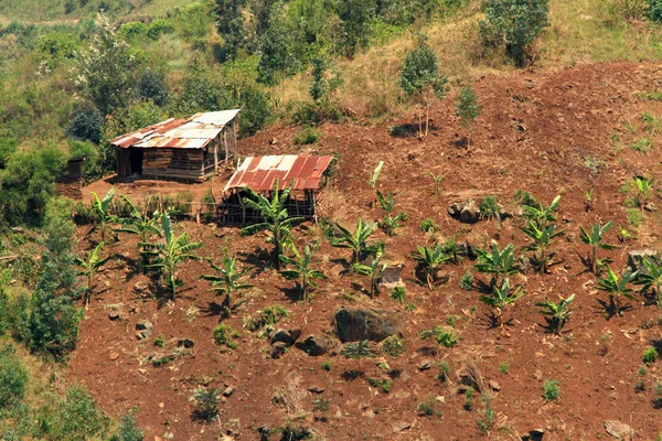 Petite ferme de campagne sur une colline — Photo