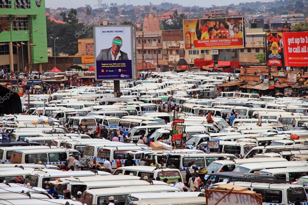 Public Transportation Hub in Kampala, Uganda Stock Editorial Photo