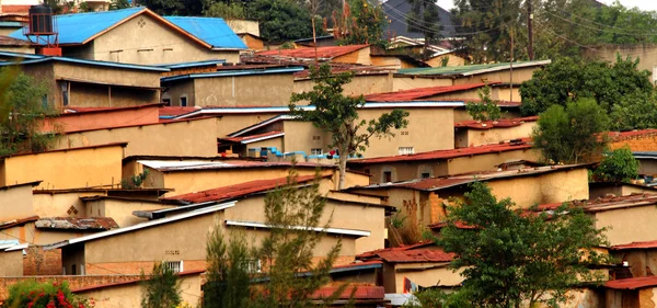 Дома в Кигали — стоковое фото