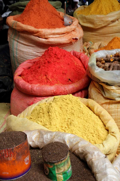 Spices Piled high in Bags — Stock Photo, Image