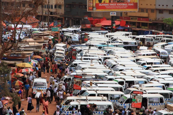 Kampala Taxi Park Business — Stock Photo, Image